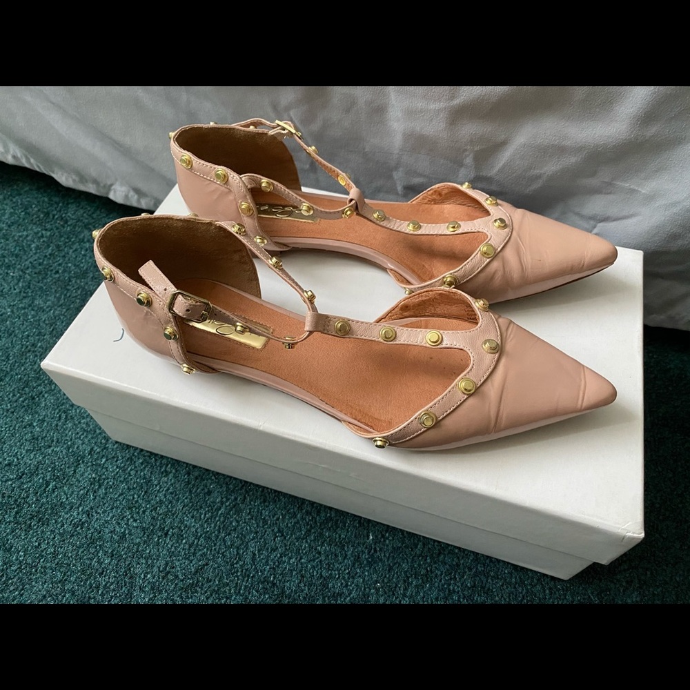 LAST CHANCE, DONATING SOON. Halogen Studded Flats